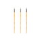 Mimik Hog Professional Synthetic Hog Bristle Paint Brush- Versatile Alternative to Natural Hog Hair Paint Brushes for Oil Painting, Acrylics, Inks, Gouache, Watercolors- Filbert - 3 Pack